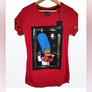 KRISP NYC  Marge Simpson Red Short Sleeve T-SHIRT Size Large